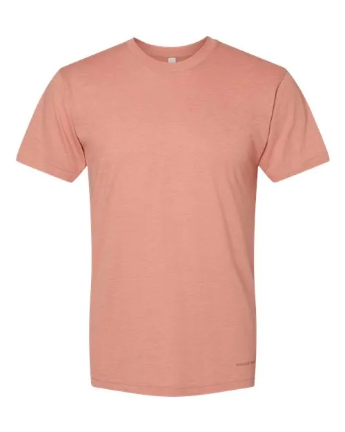 American Apparel Men's Tri-Blend Short Sleeve Track T-Shirt