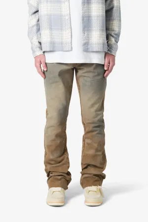 B643 Flare Burnt Denim - Black/Brown B643 Flare Burnt Denim - Black/Brown