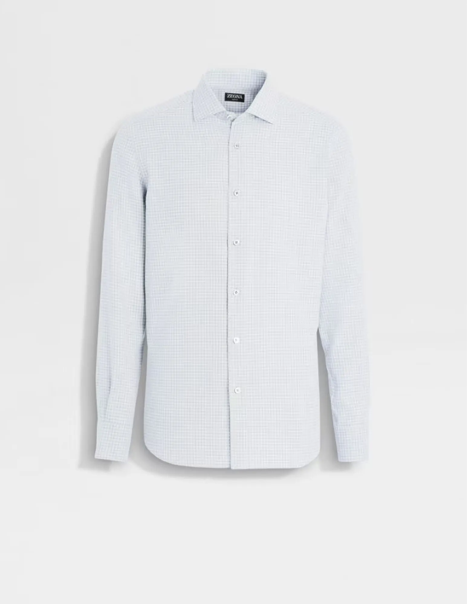 Cashco Shirt | Light Blue/Off White