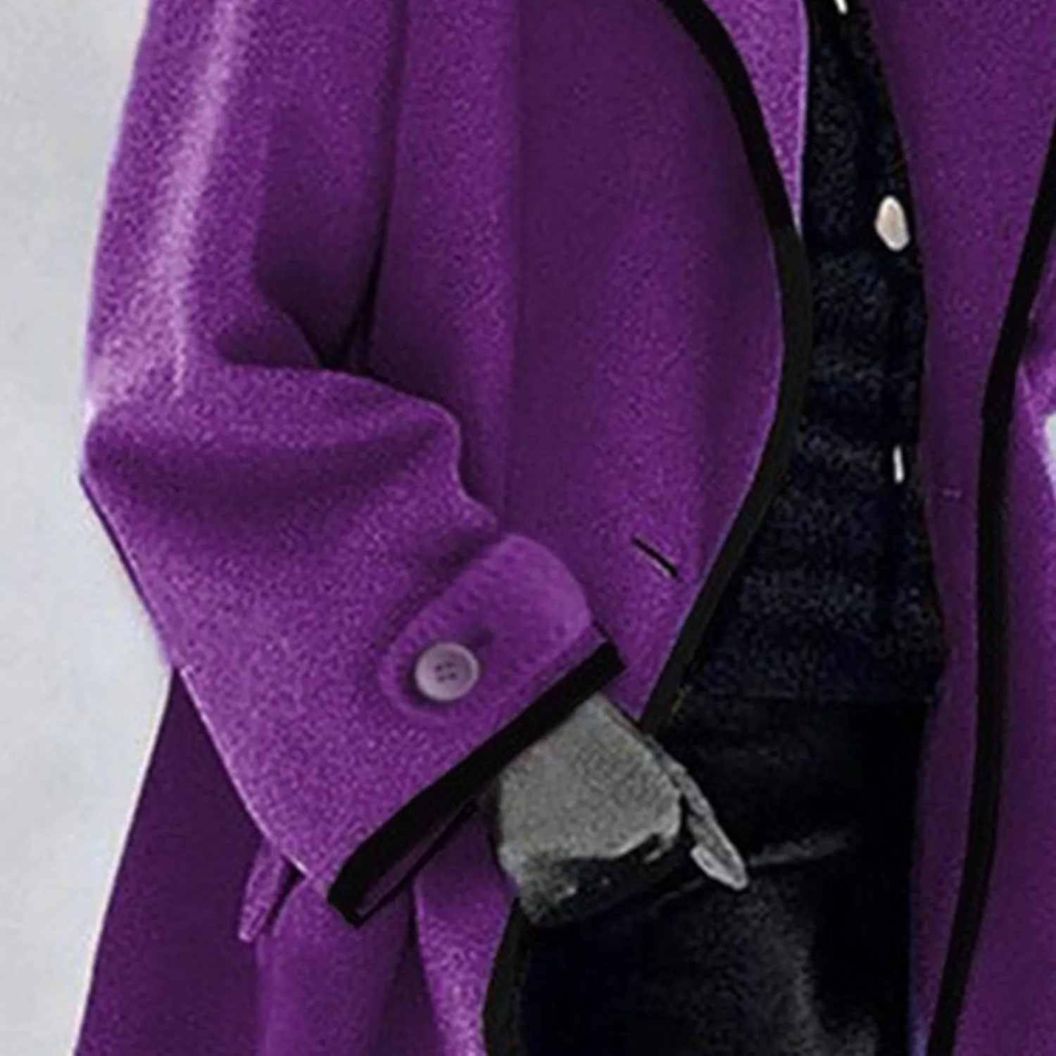 Maiyifu-GJ Womens Wool Blend Coat Single Breasted Trench Jackets with Hood Winter Casual Shawl Collar Overcoat Outerwear