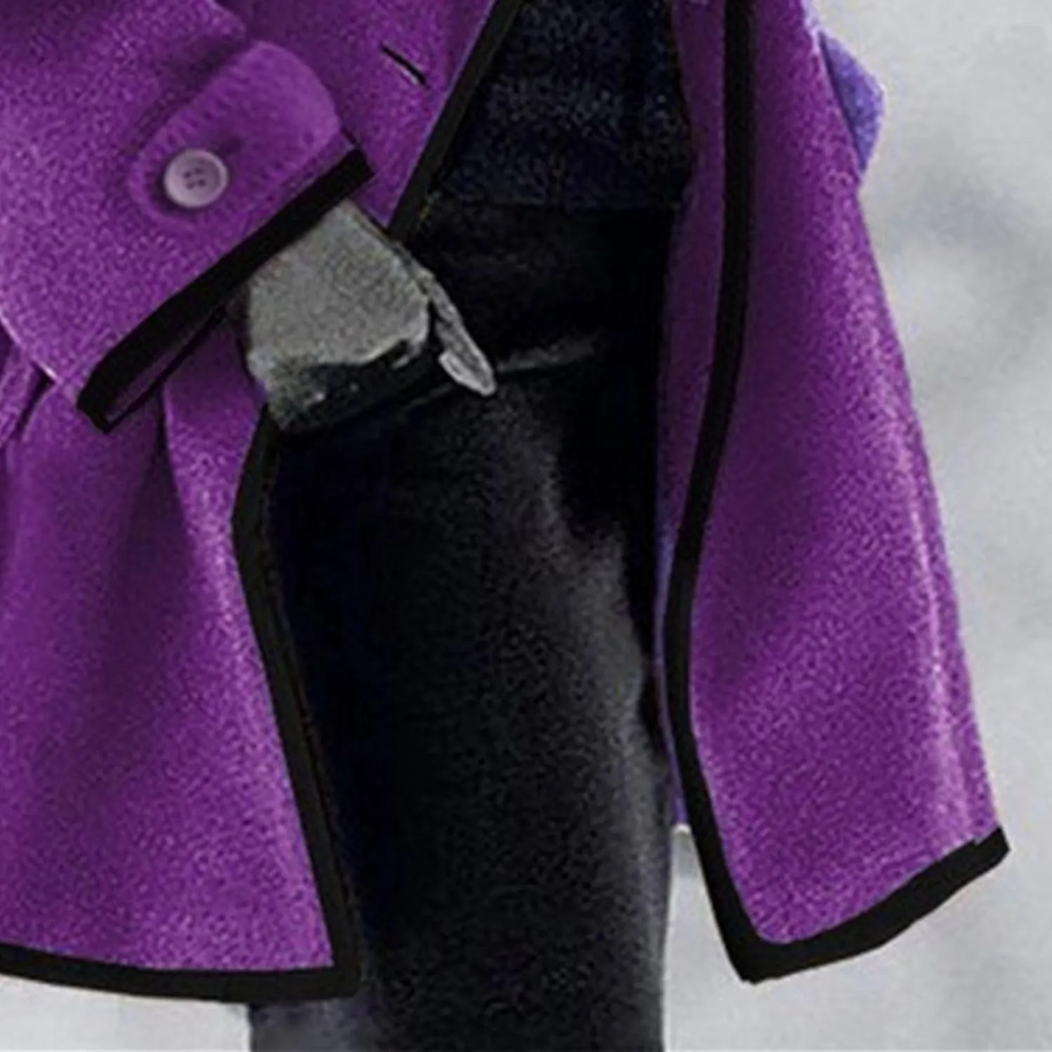Maiyifu-GJ Womens Wool Blend Coat Single Breasted Trench Jackets with Hood Winter Casual Shawl Collar Overcoat Outerwear