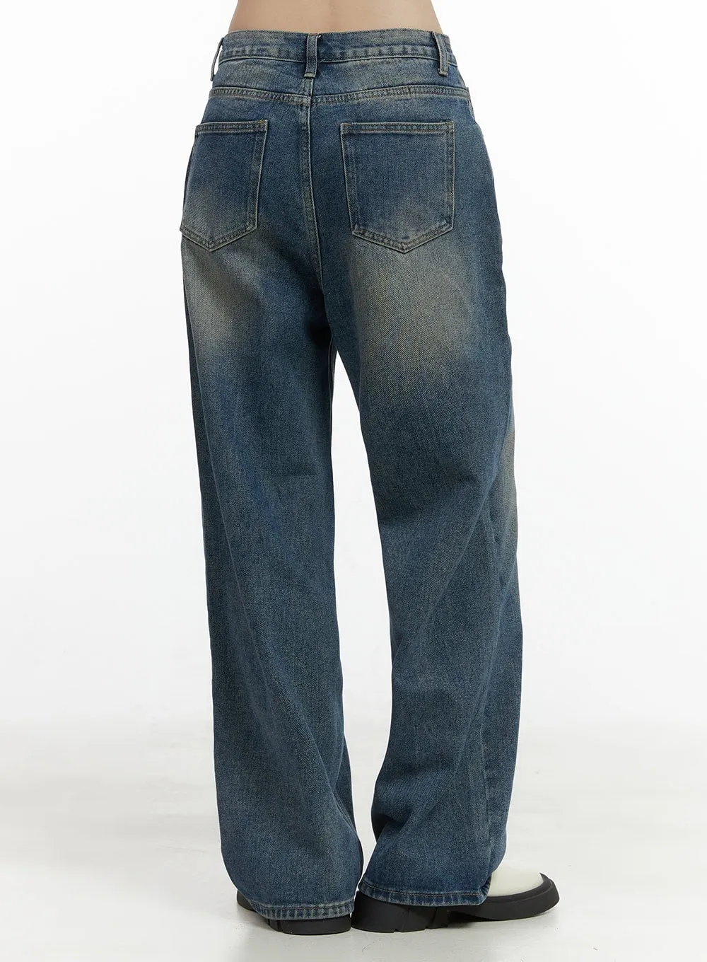 Marine Denim Wide Leg Pants OO401