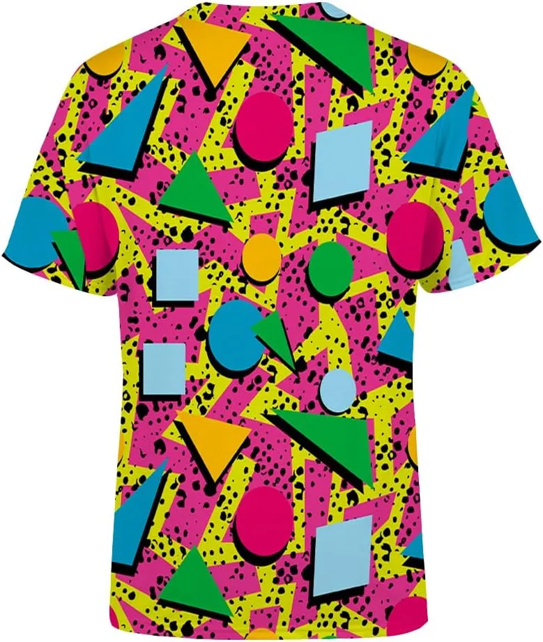 Men's 80s 90s Shirts Retro Vintage Disco Outfit 80s 90s Party Costume