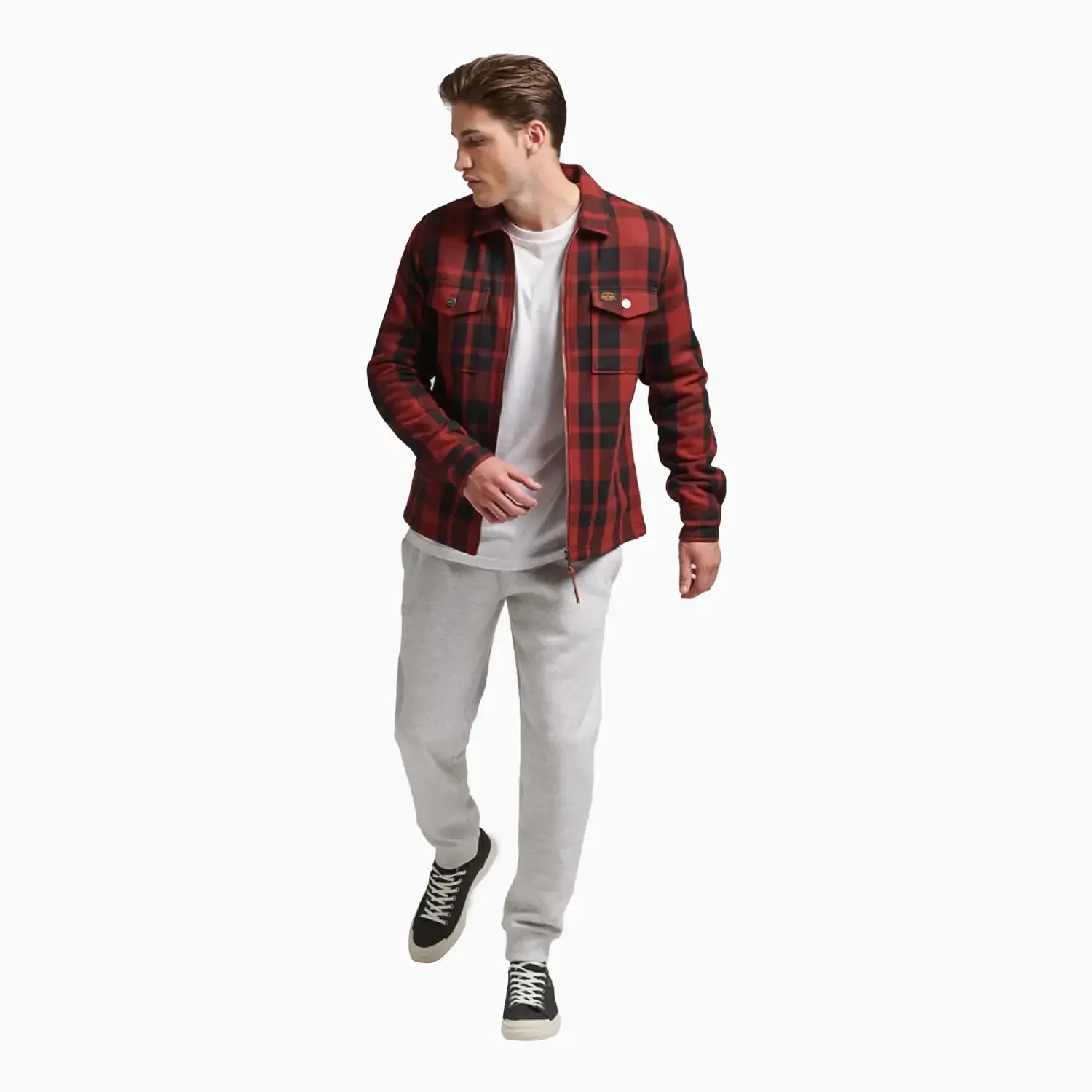 Men's D2 Vintage Wool Zip Overshirt