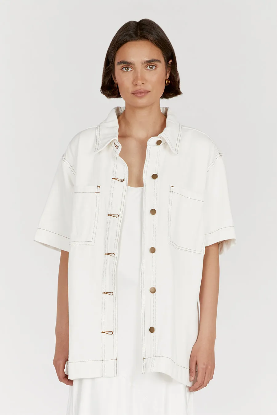 PIPER OFF WHITE DENIM JACKET