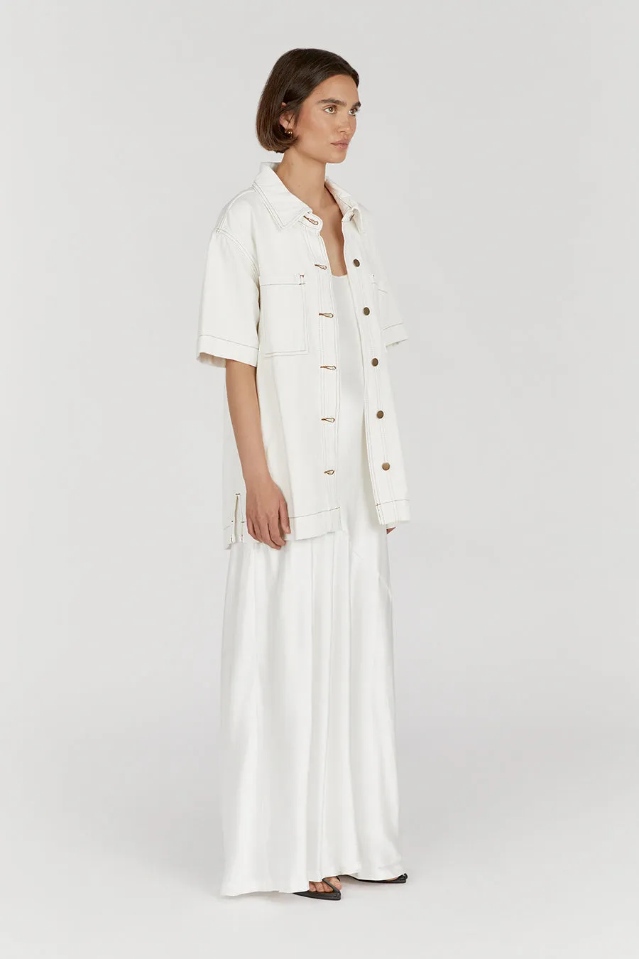 PIPER OFF WHITE DENIM JACKET