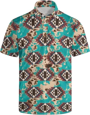 Polo Shirts for Men Moisture Wicking Mens Polo Shirts Patriotic Shirts for Men