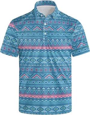 Polo Shirts for Men Moisture Wicking Mens Polo Shirts Patriotic Shirts for Men