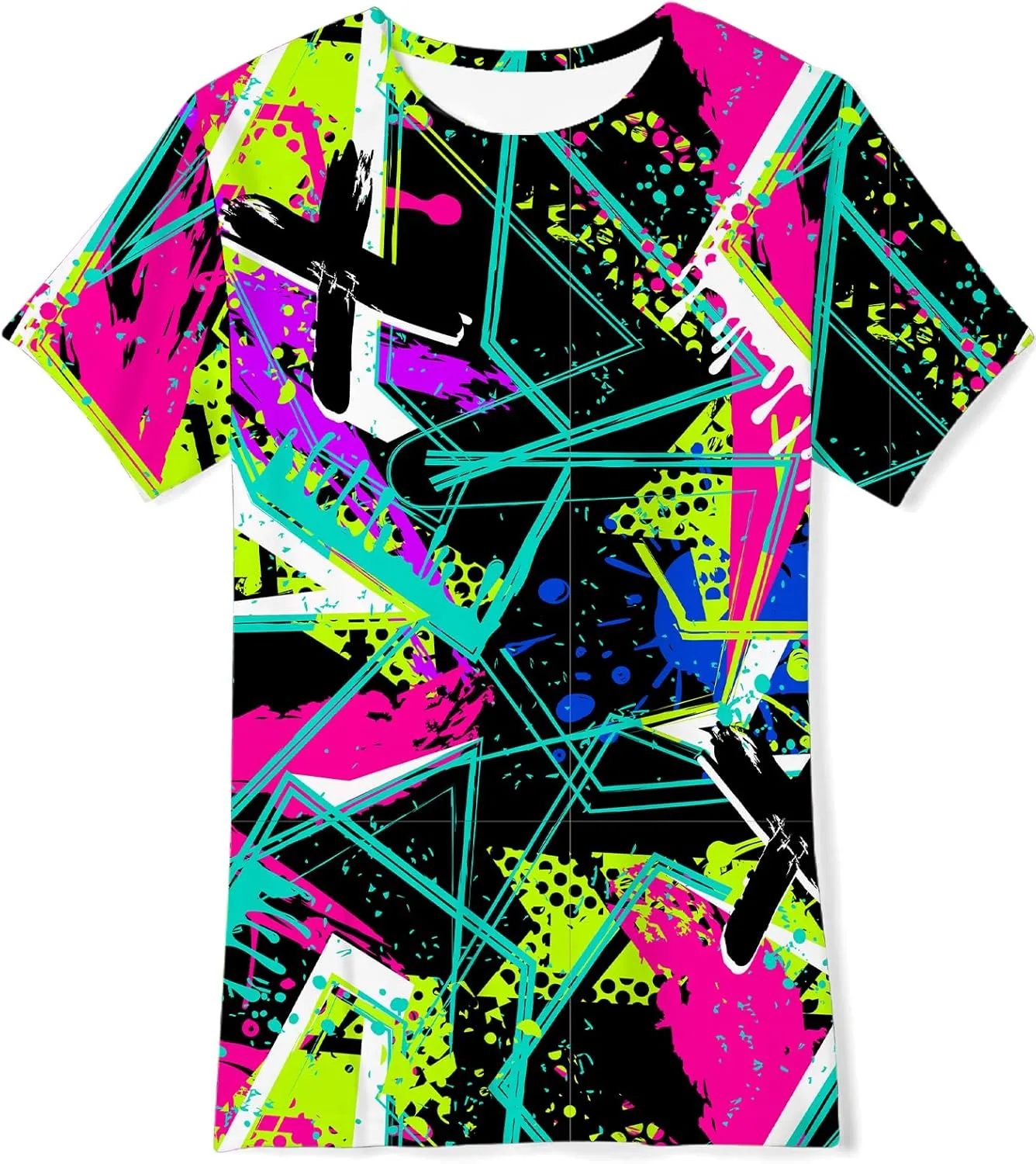RAISEVERN Boys Girls 3D Graphic Printed T-Shirts Short Sleeve Summer tees for 4-14 Years