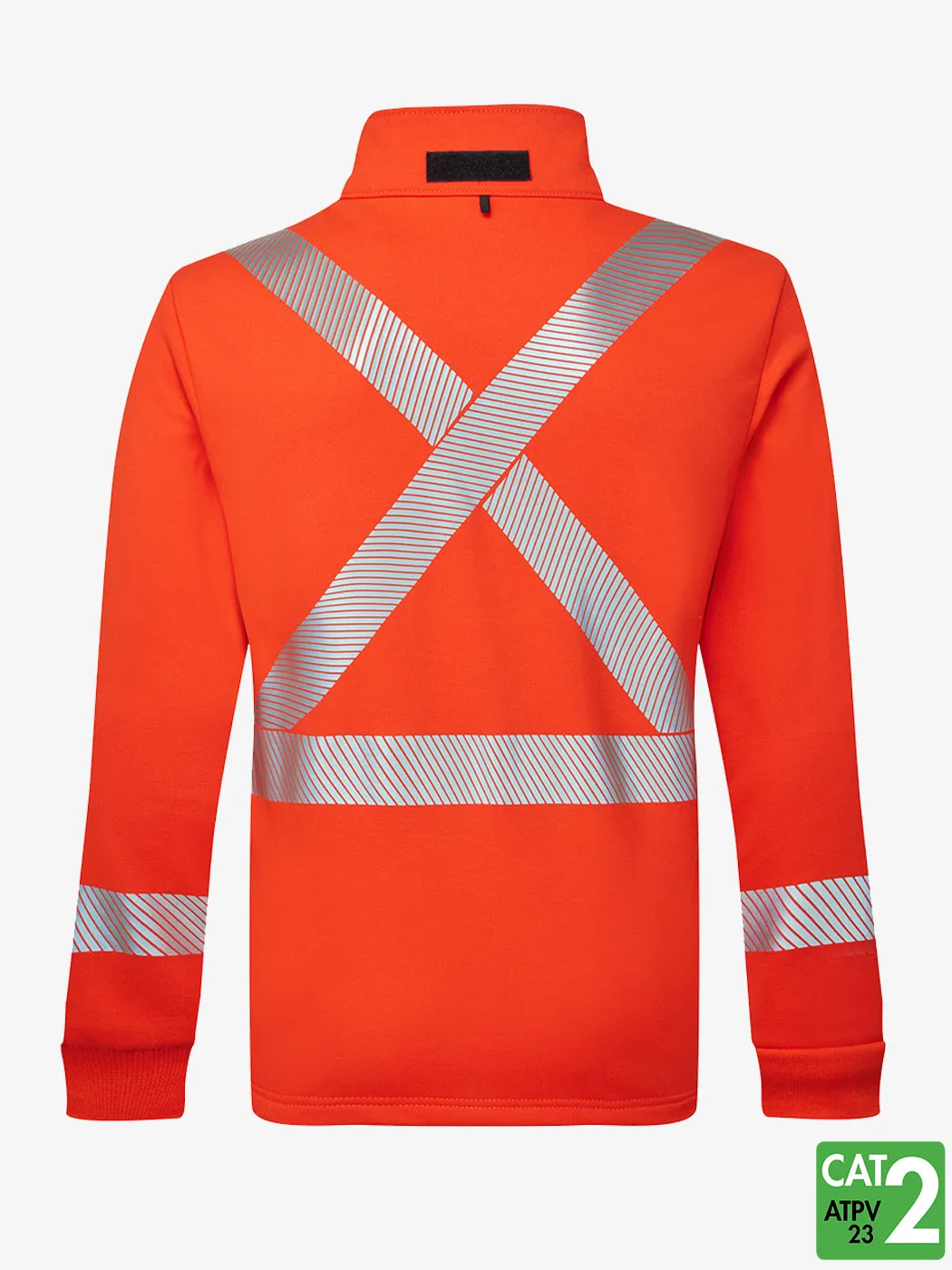 Segmented Striped Fleece Full Zip Jacket By IFR Workwear - Style OSO329