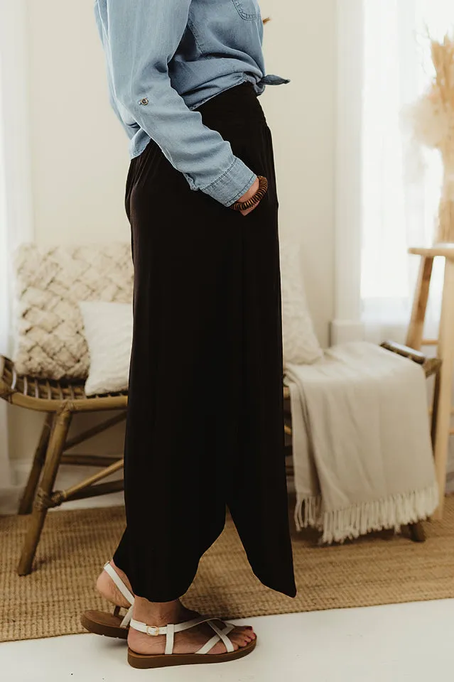Smocking Waist Maxi Skirt