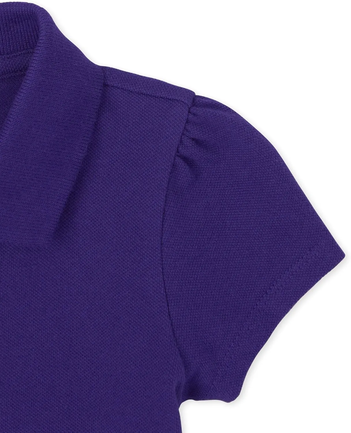 The Children's Place girls Short Sleeve Ruffle Pique Polo