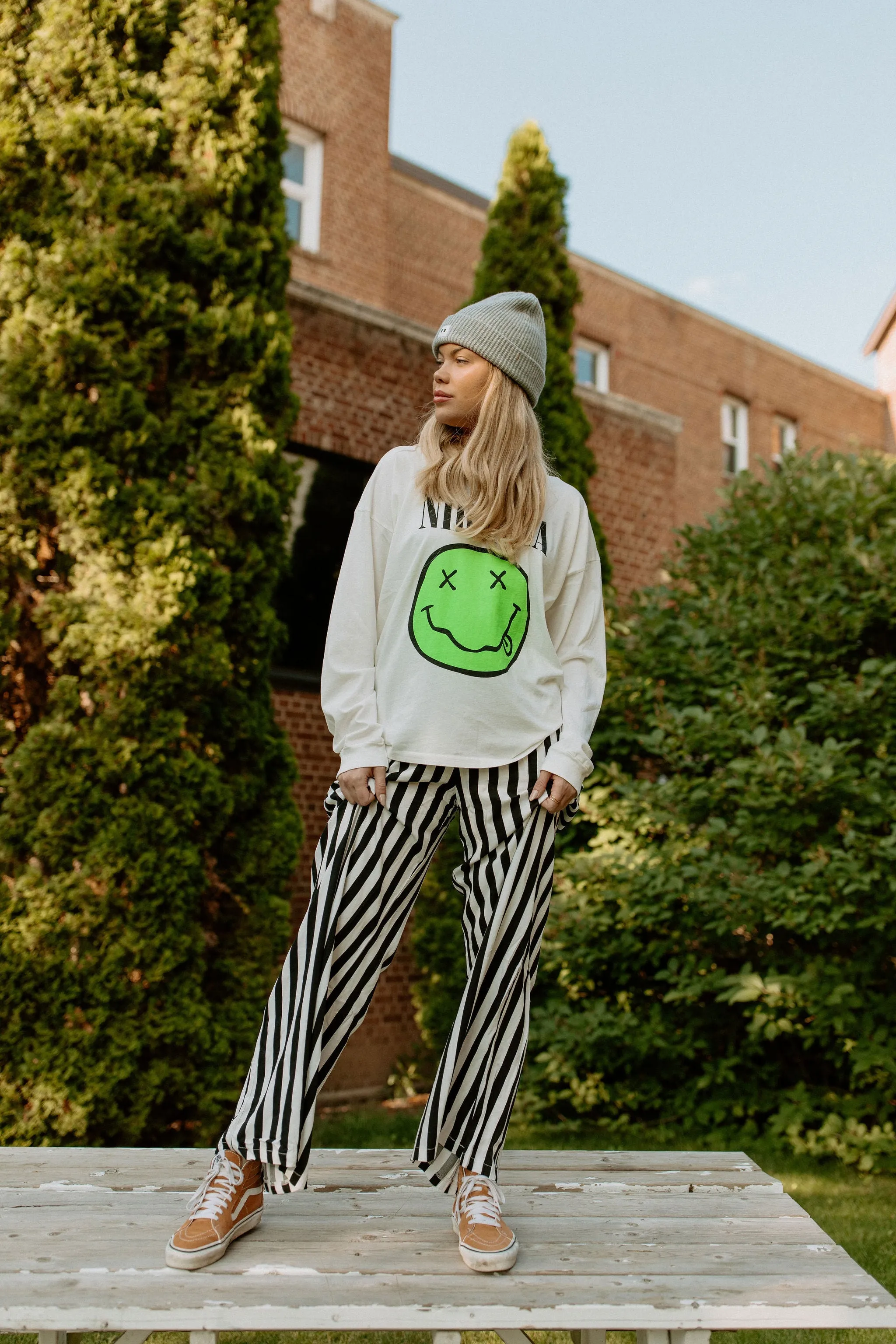 The Francis Striped Pants - Black