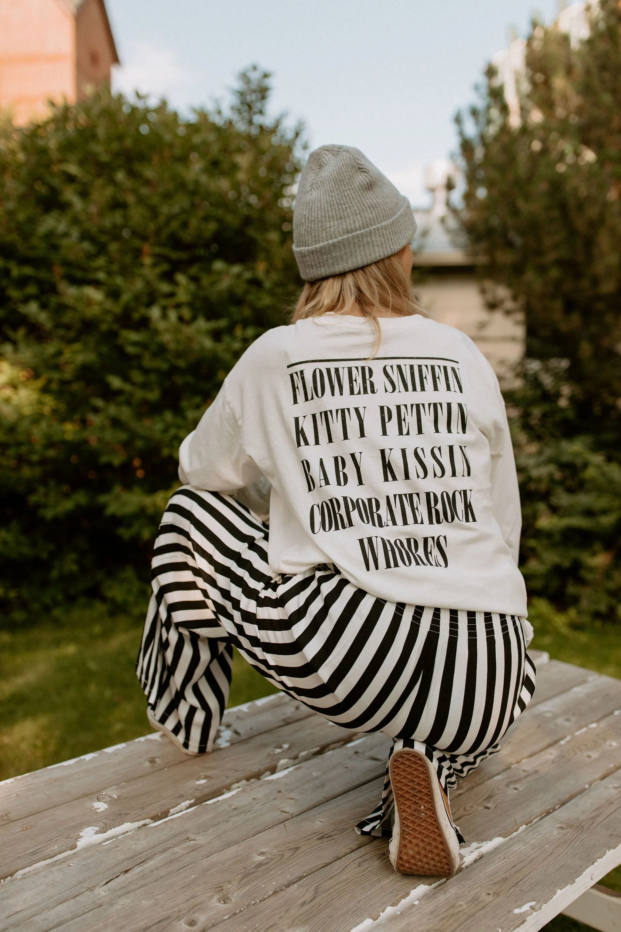 The Francis Striped Pants - Black