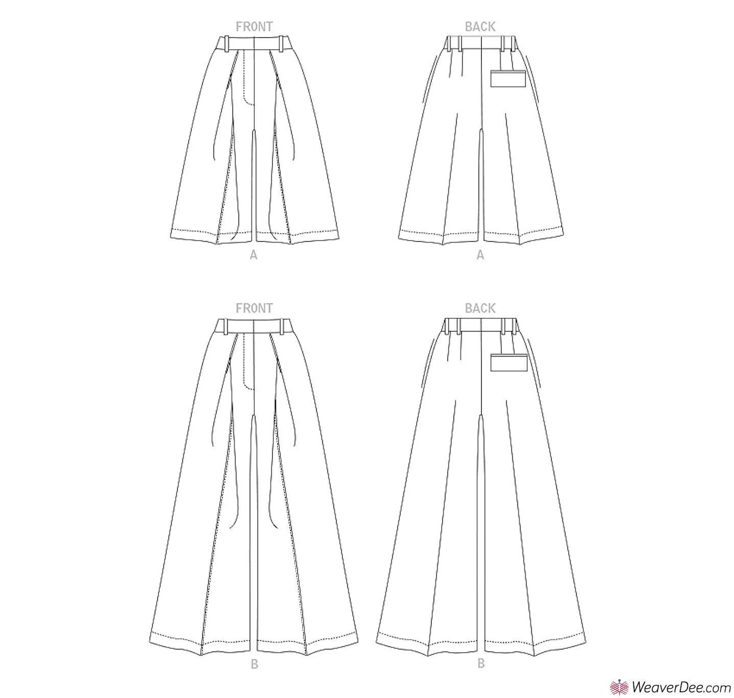 Vogue Pattern V1910 Misses' Trousers