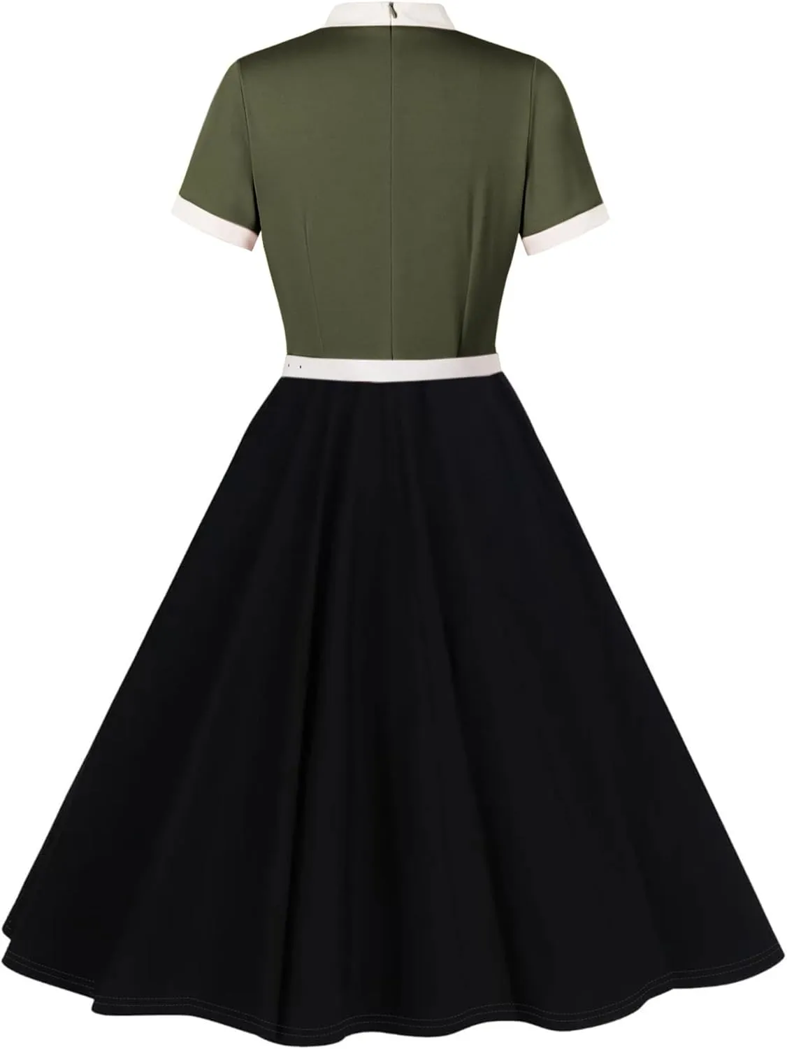 Women 1950s Vintage Floral Cocktail Swing Dress 50s Short Sleeve Audrey Hepburn Rockabilly Prom Dress A Line Tea Party Dress