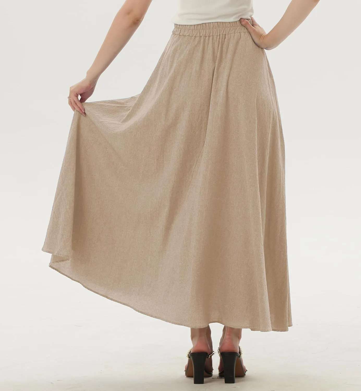 Women's Tulip Skirts Cotton Linen Skirts Maxi Skirts Summer Skirts Plus Size Skirts Handmade Skirts (Plus Size, Linen)