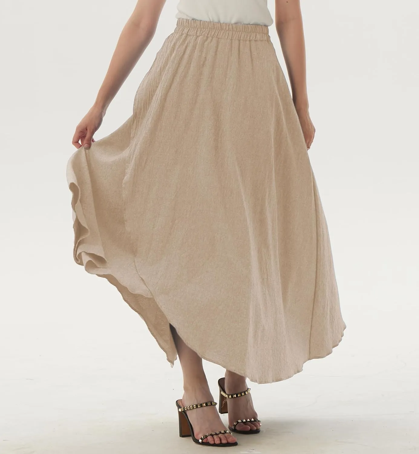 Women's Tulip Skirts Cotton Linen Skirts Maxi Skirts Summer Skirts Plus Size Skirts Handmade Skirts (Plus Size, Linen)