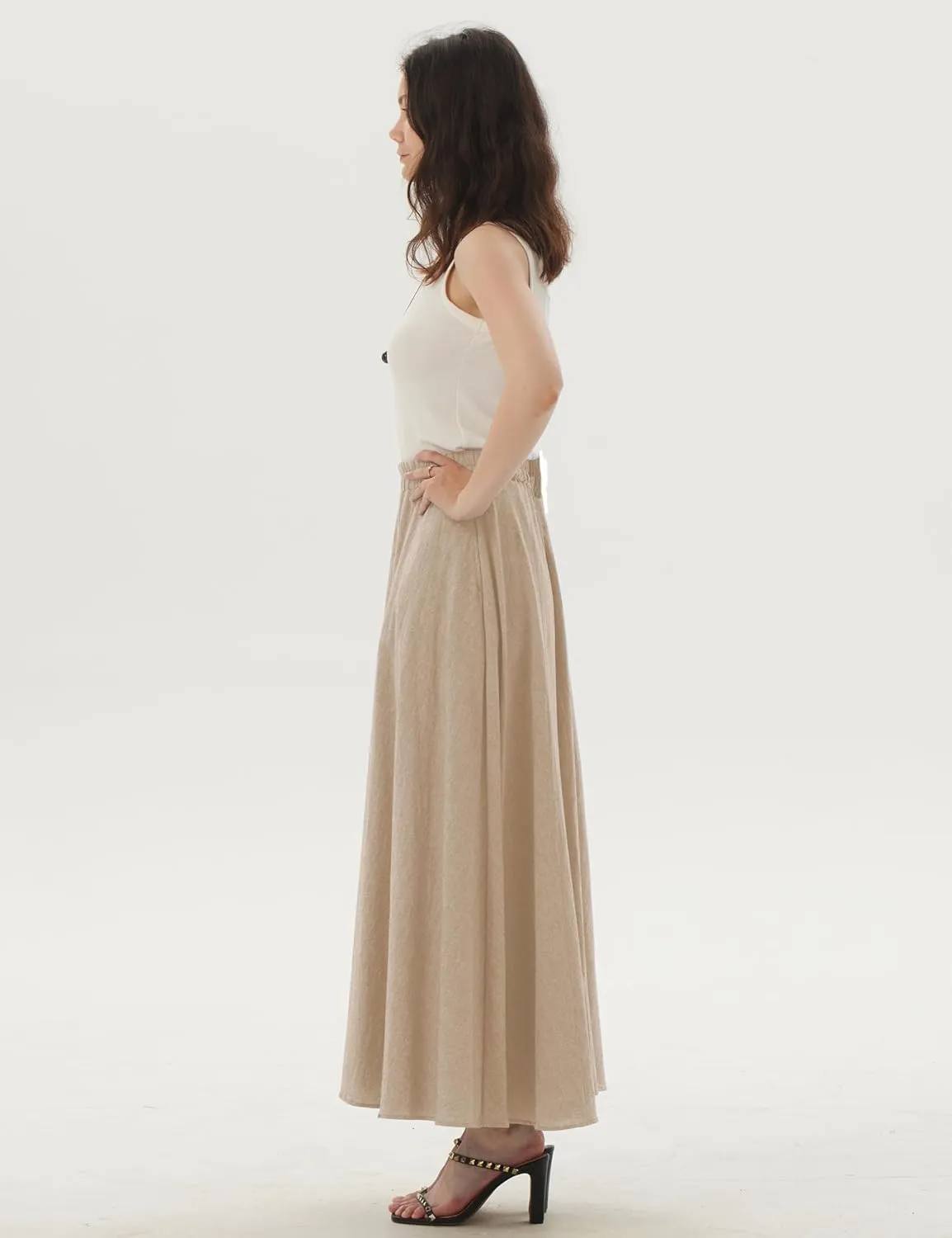 Women's Tulip Skirts Cotton Linen Skirts Maxi Skirts Summer Skirts Plus Size Skirts Handmade Skirts (Plus Size, Linen)
